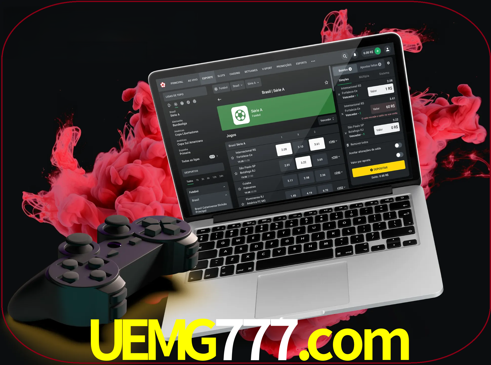 Visite a secção especial de jogos de vídeo em uemg777 para descobrir em que jogos pode apostar e ganhar muito dinheiro.