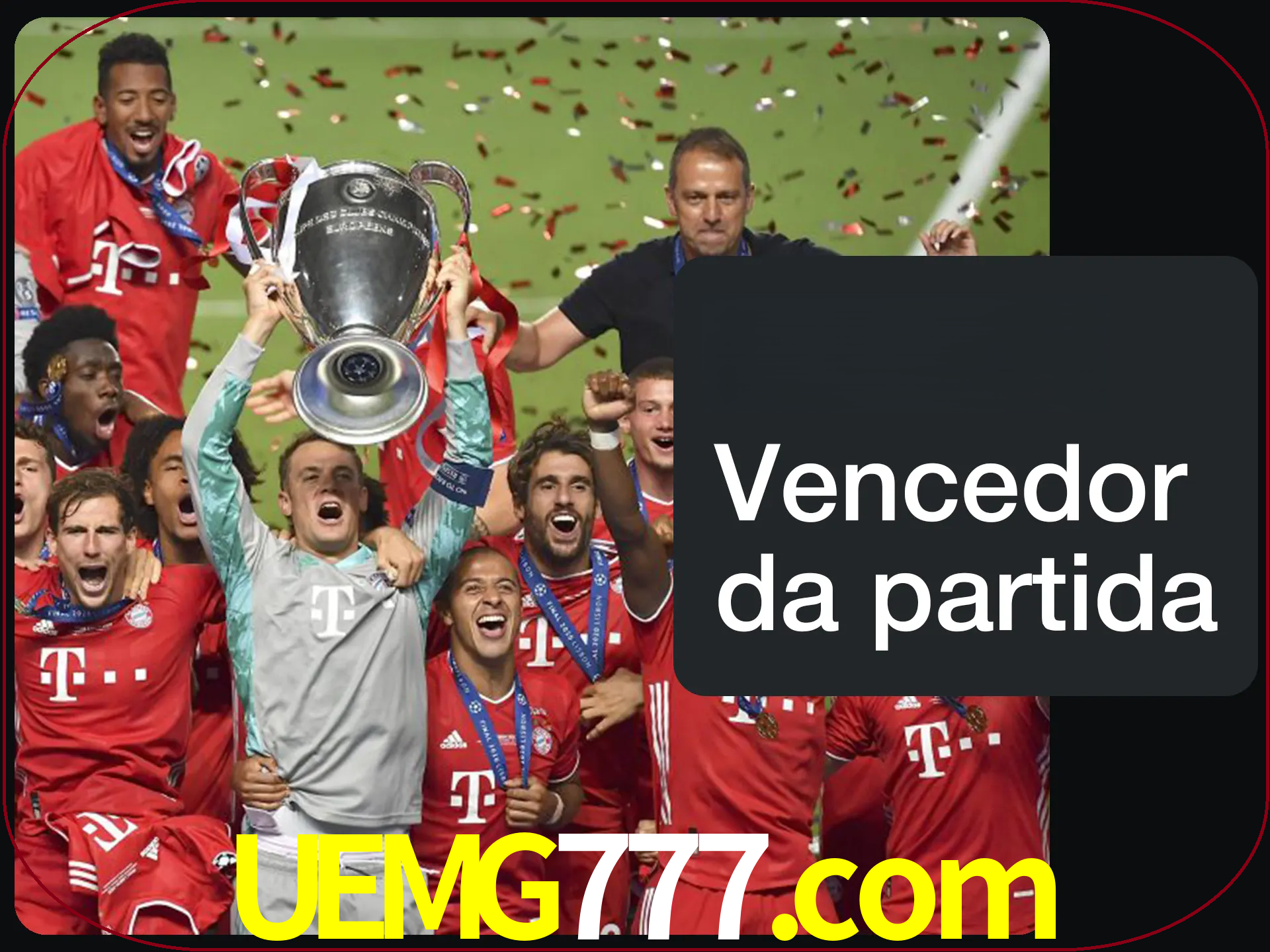 Aposte no vencedor e ganhe uma grande quantia de dinheiro.