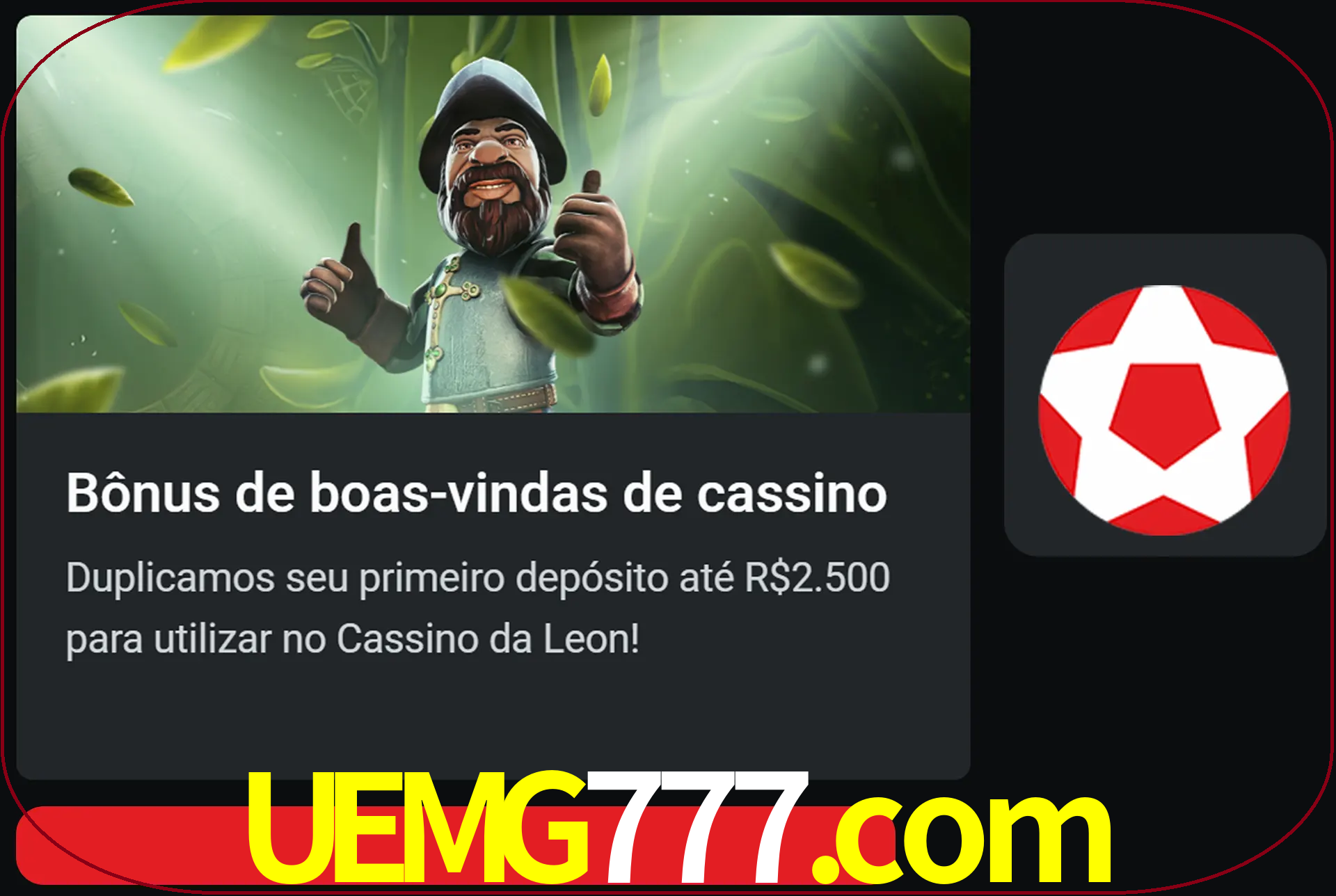Receba seu dinheiro do bônus de boas-vindas após o primeiro depósito.