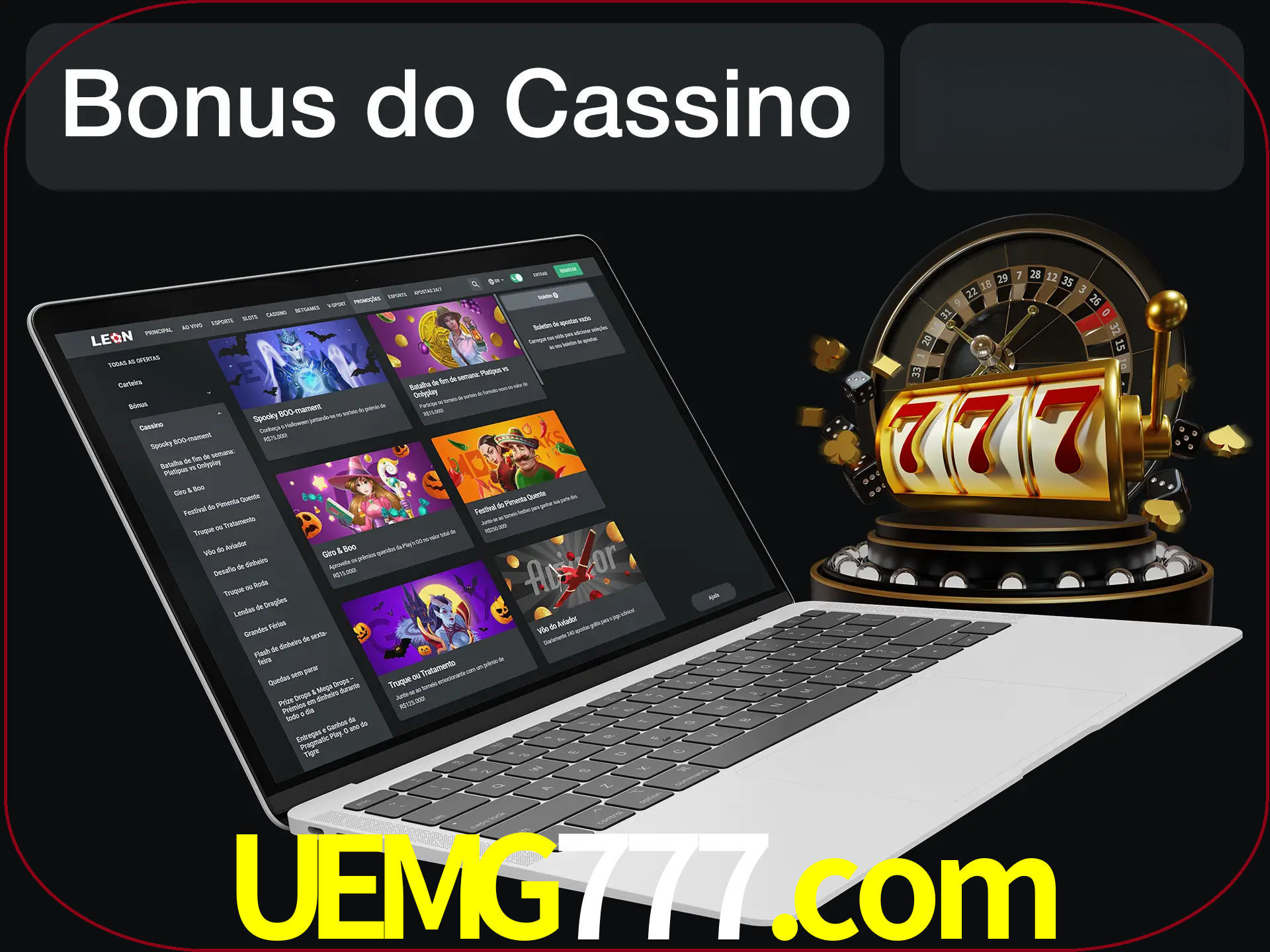Use o bônus do cassino para começar melhor.