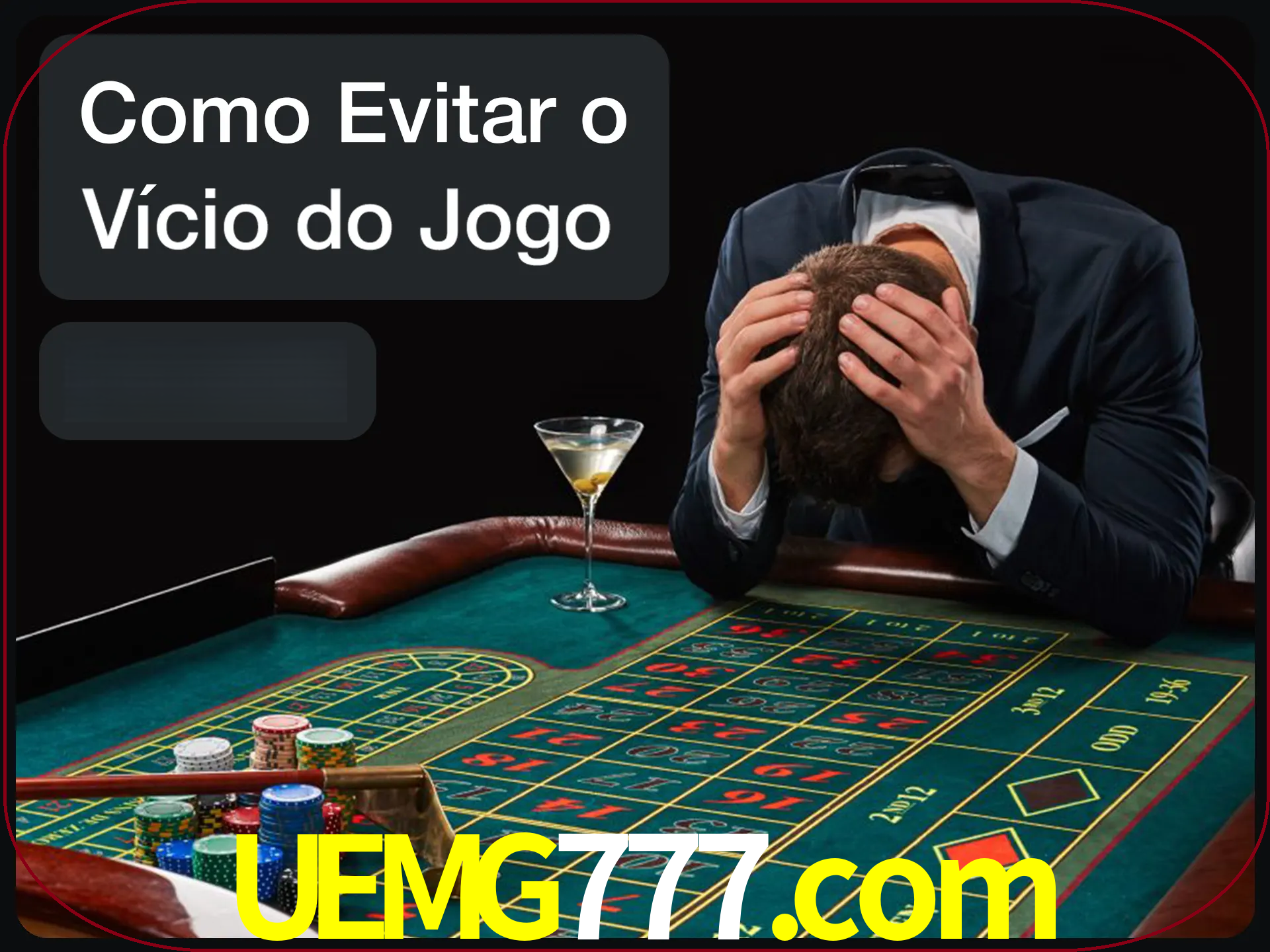 Você é responsável por cada uma de suas apostas.